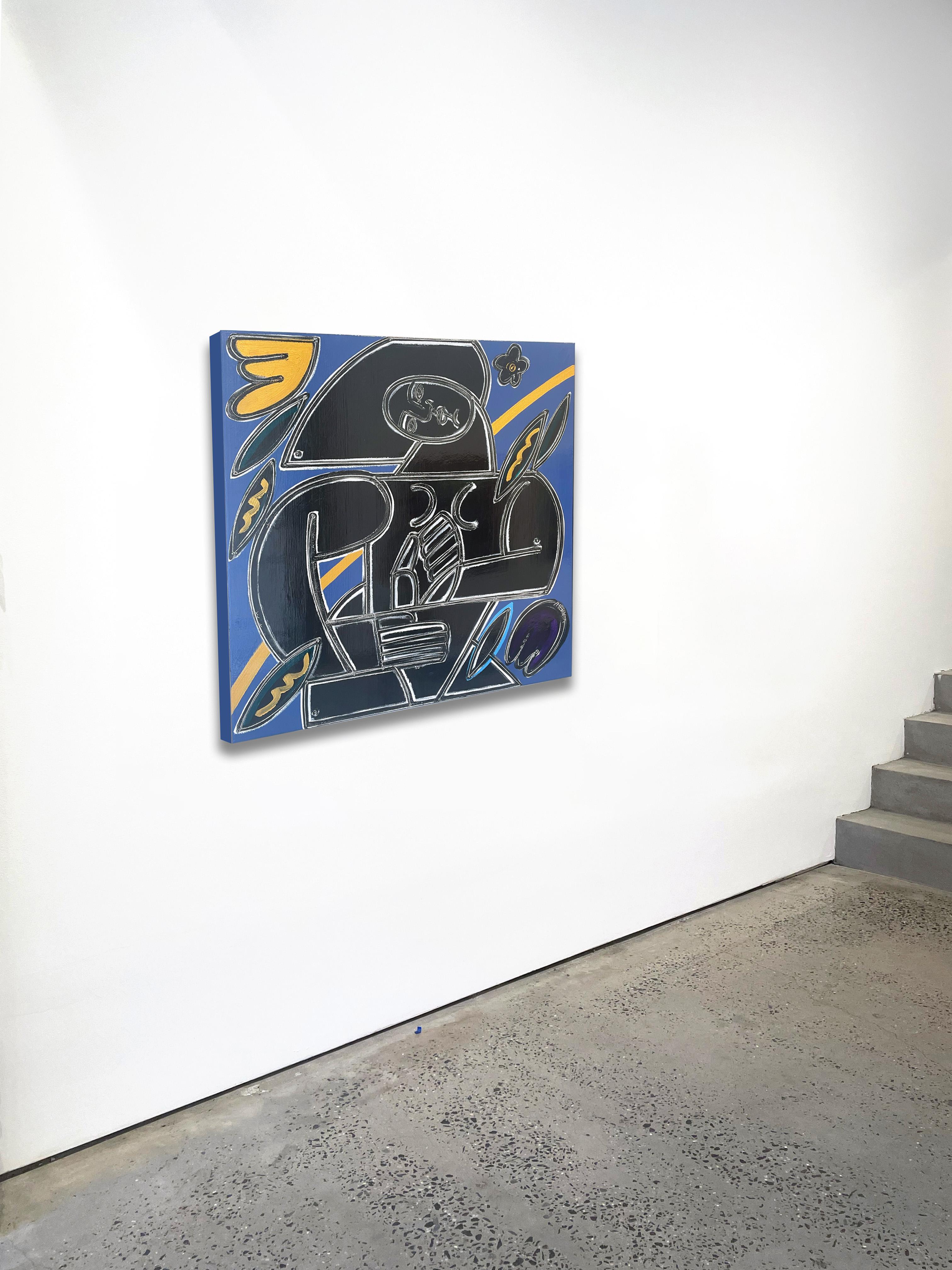 Figuratif/Blanc/Floral_Dance In The Soft Golden Wind I_America Martin en vente 1