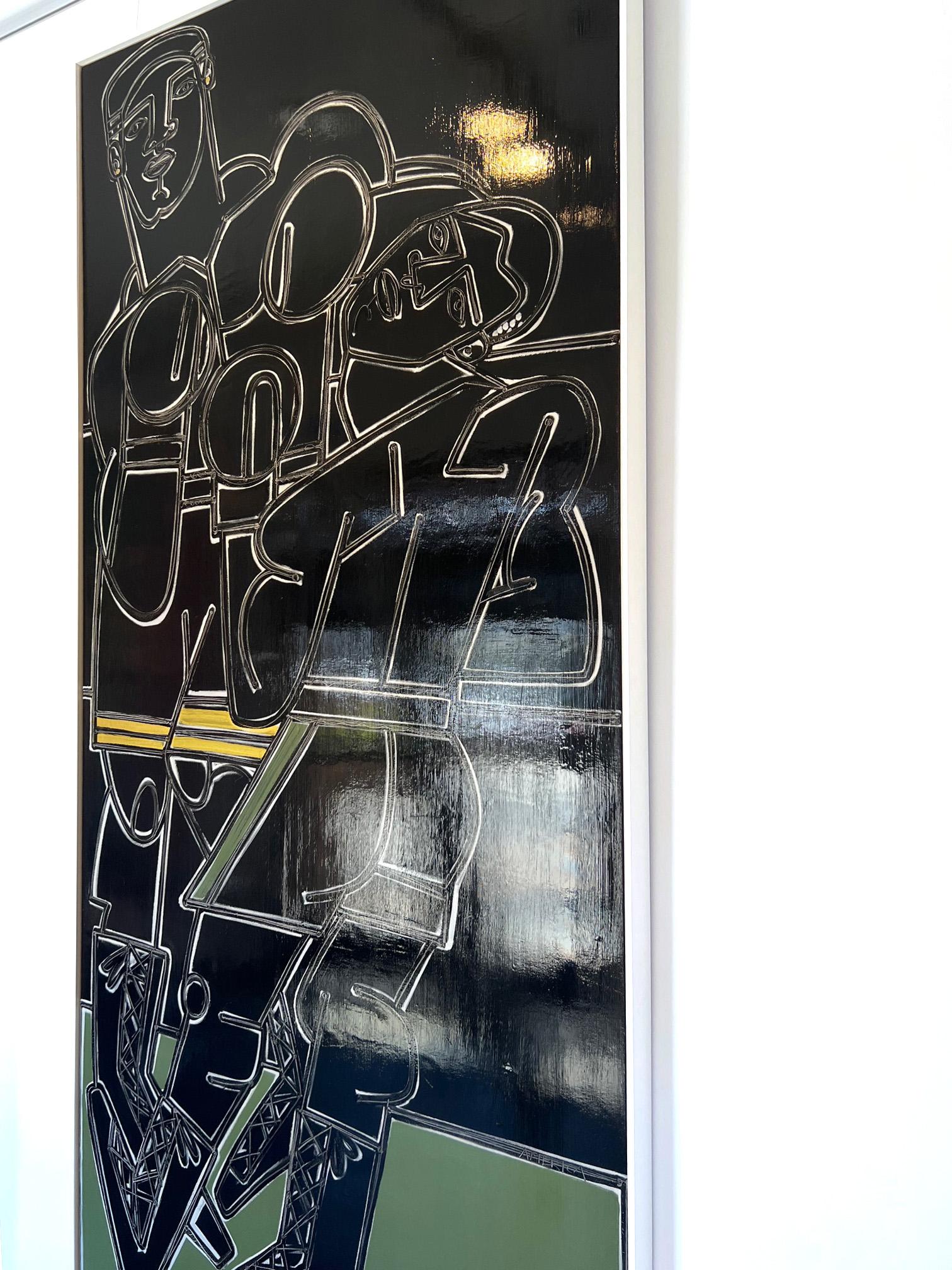 Figurative/Porträt/Boxer/Sport_Earth Tones_KO, America Martin im Angebot 7