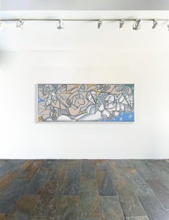 Figure Painting, Bold lines, Wings, Angels & Snowflakes by America Martin