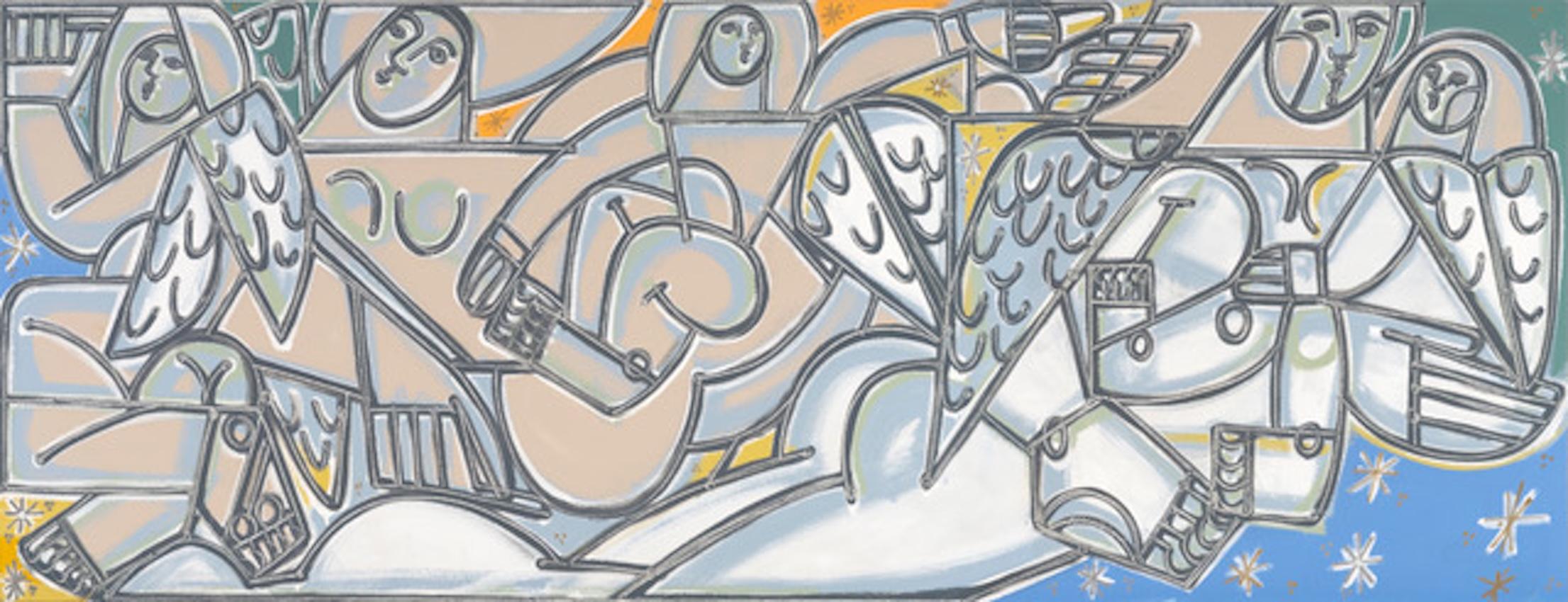 Figurenmalerei, kühne Linien, Flügel, Engel
Schneeflocken von America Martin