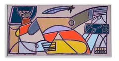 Figure Painting, Bright & Vivid, Bold lines, Wishing Star by America Martin