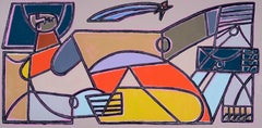 Figure Painting, Bright & Vivid, Bold lines, Wishing Star by America Martin