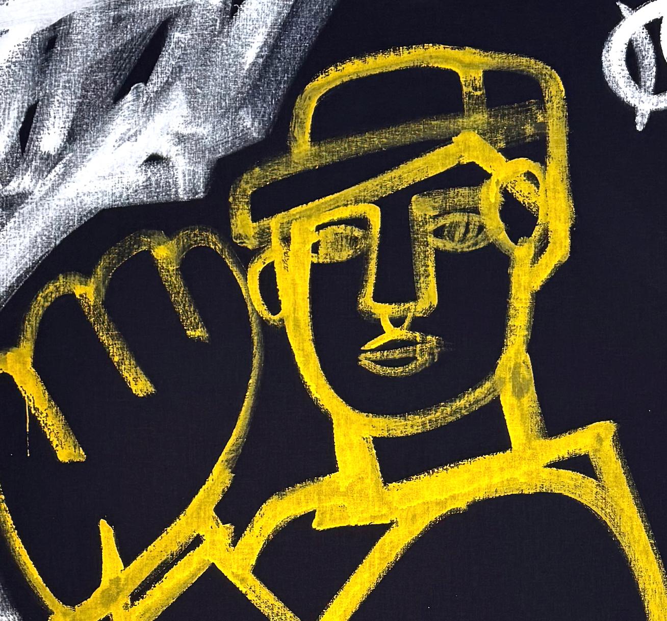 Figure Painting, Sports, Baseball, The Pitcher by America Martin im Angebot 5