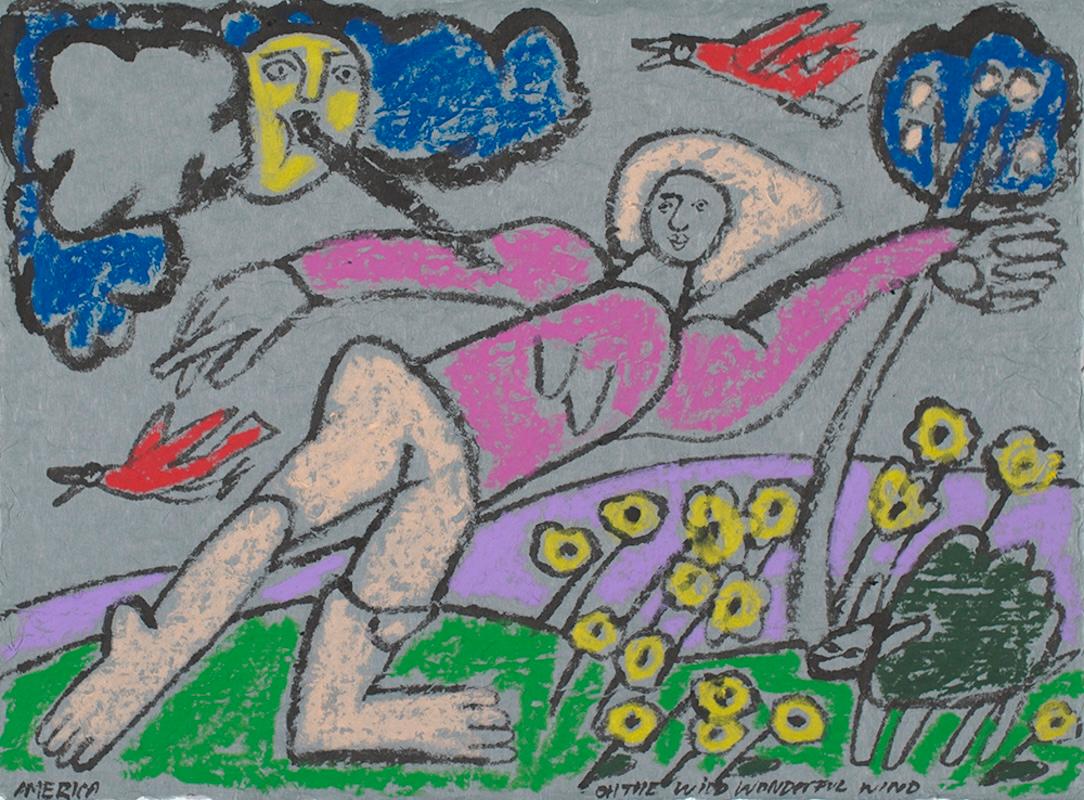 Martine Martin
« Woman In the Wind », 2019
Encre et cire sur papier fait main
13 x 18 in (33.02 x 45.72 cm)


America Martin est une artiste colombienne-américaine représentée au niveau international et basée à Los Angeles. L'Amérique est un peintre