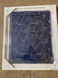 Lady of the Roses_2021, America Martin_Female Figure on Handmade Paper_Nude