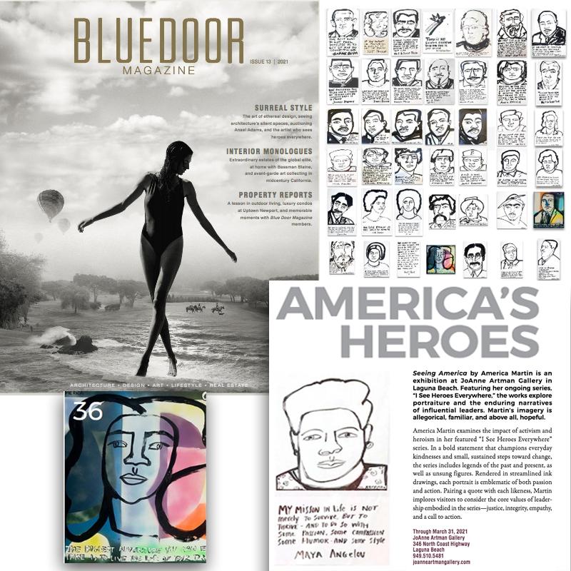 Langston Hughes, America Martin, ritratto a inchiostro - parte della vendita a ACLU/NAACP in vendita 1