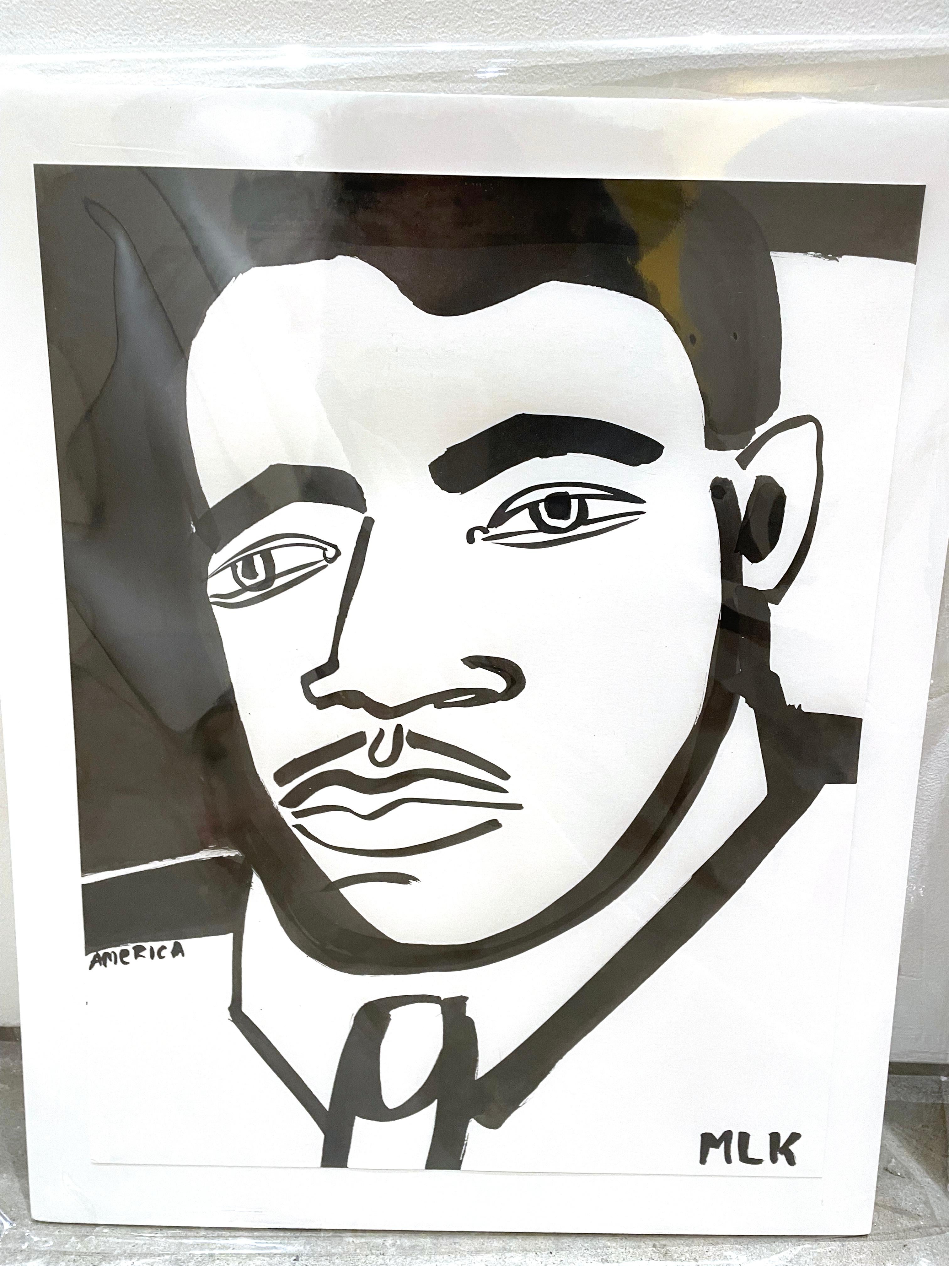 martin luther king drawing easy