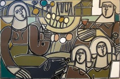 Nature and Figure Painting, Flora, Family Portrait, Untitled by America Martin