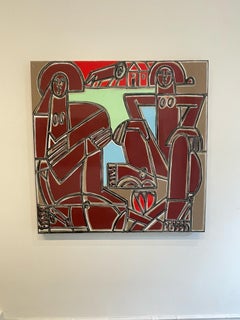 Ritratto/Figurativo/Animale/Aspetta finché il leone non se ne va_America Martin