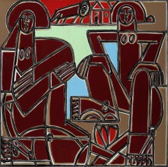 Portrait/Figurative/Animal/Wait Till The Lion Goes Away_America Martin