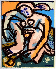 Shovel and Shellfish_America Martin_Oil/Acryl/Canvas_Figurative