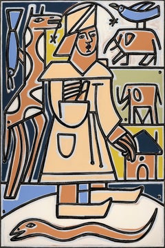 Figurative_Portrait_Song For The Animals_America Martin_Oil/Acrylic