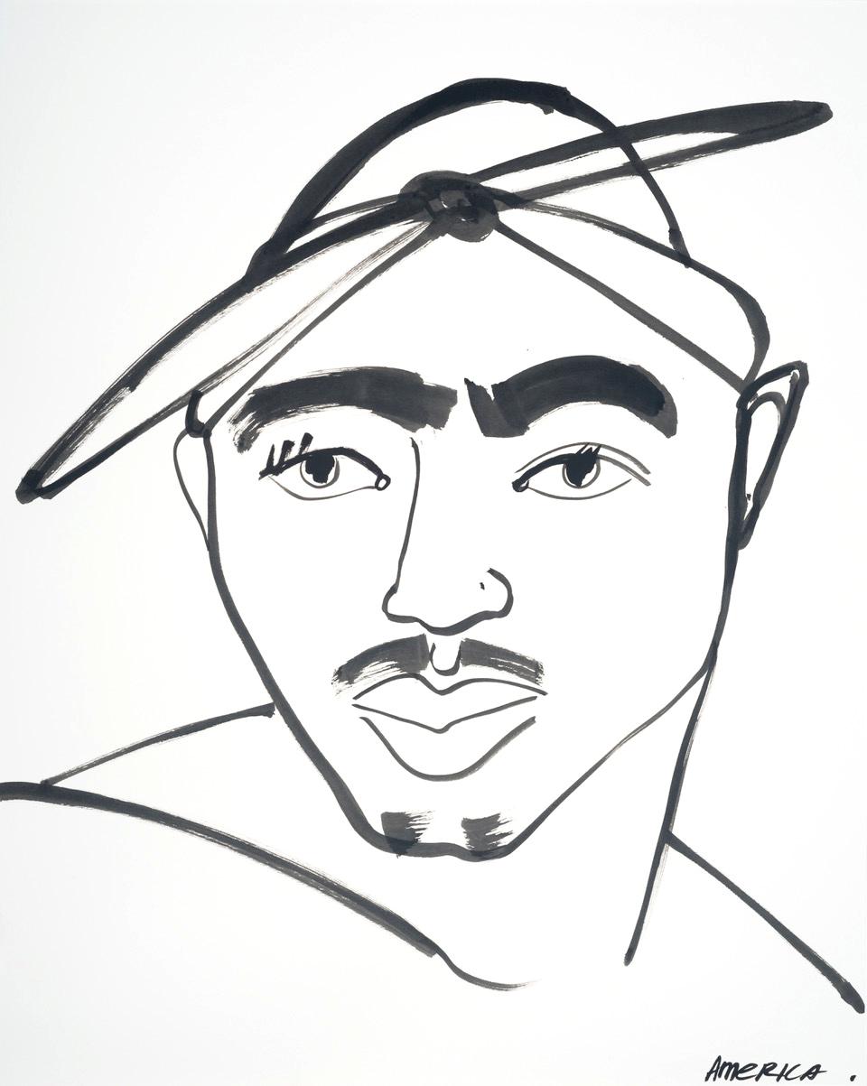 tupac drawing easy