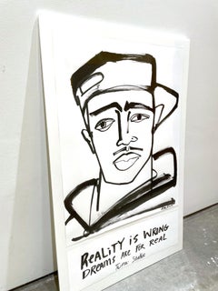 Tupac Shakur No.4 America Martin, ink portrait- portion of sale to ACLU/NAACP