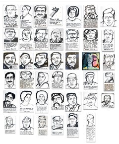 Wilbert Rideau, America Martin_Ink on Paper_ portion of sale to ACLU/NAACP