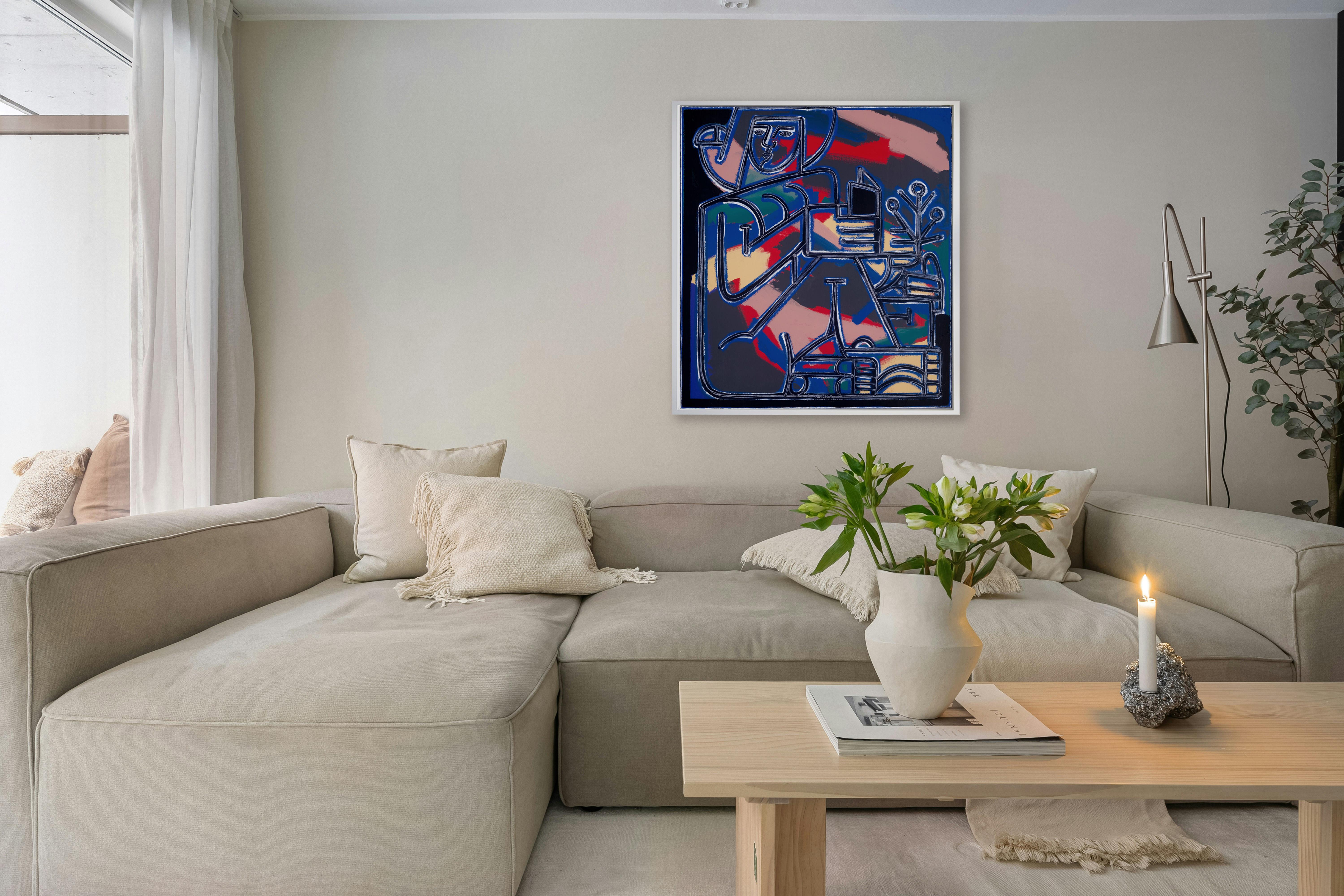 Woman Learns the Names of Plants, America Martin_Oil/Acryl_Figurative im Angebot 3