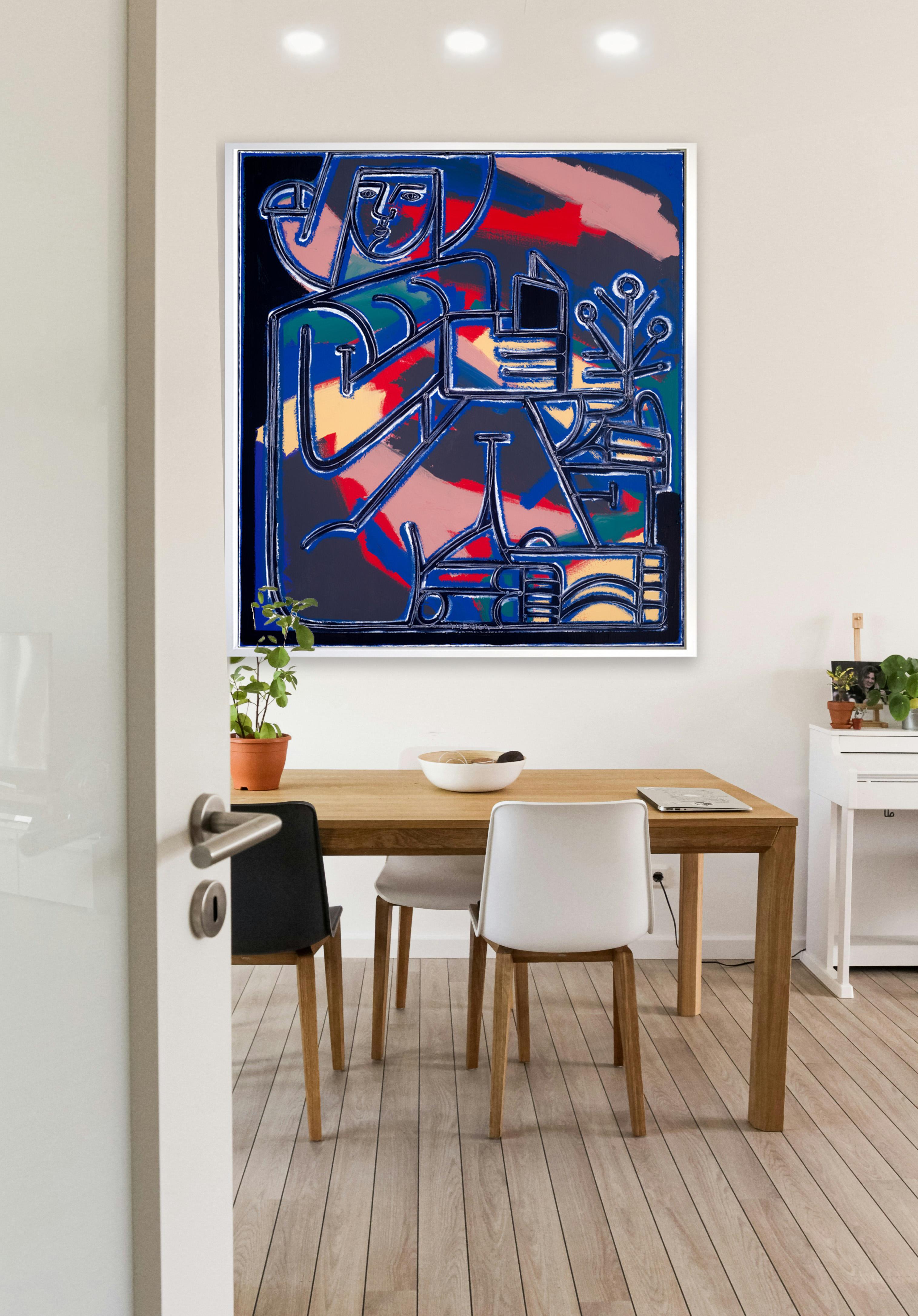 Woman Learns the Names of Plants, America Martin_Oil/Acryl_Figurative im Angebot 4