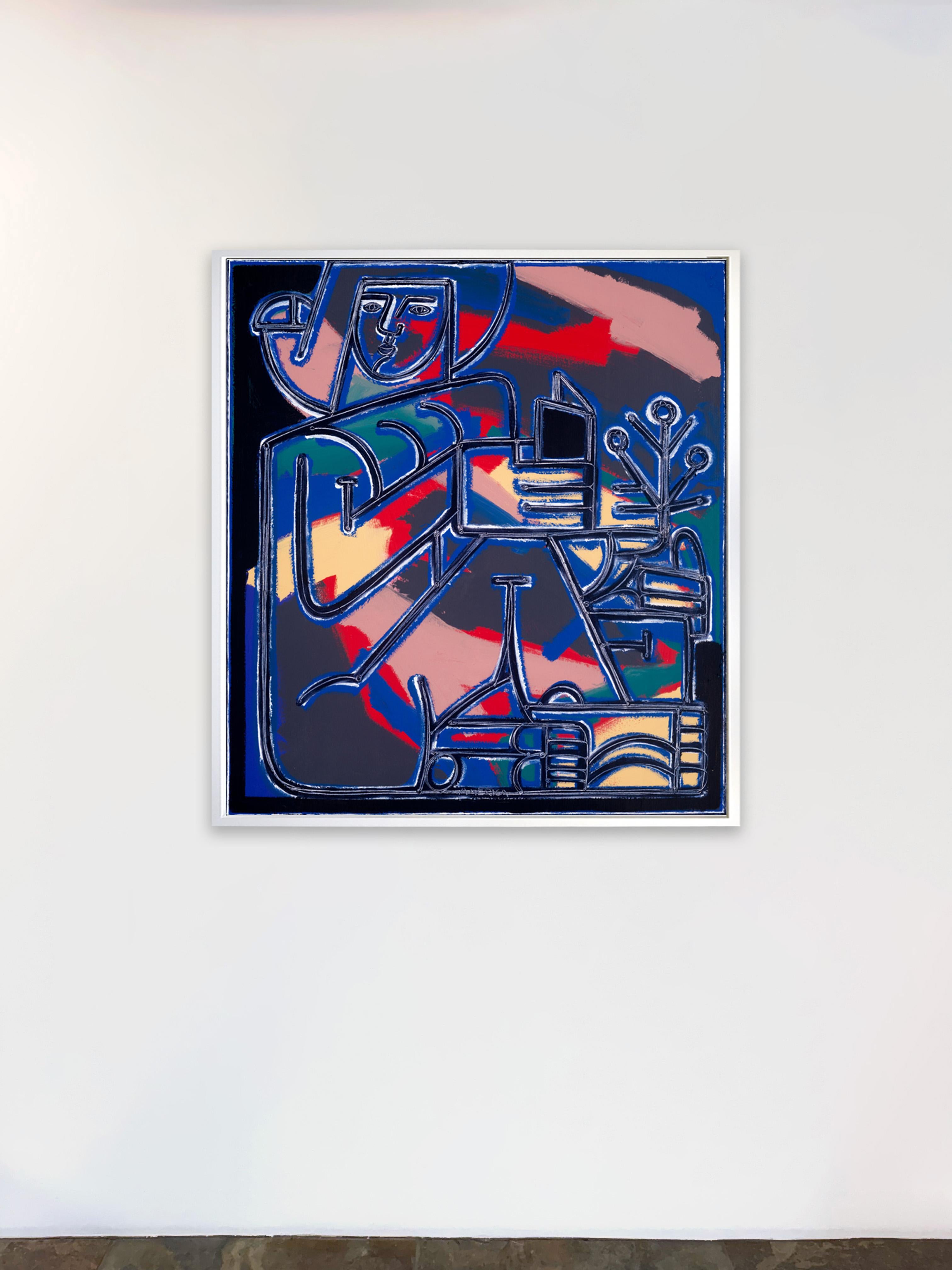 Woman Learns the Names of Plants, America Martin_Oil/Acryl_Figurative im Angebot 2