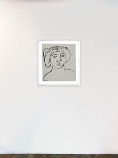 Donna con corona di astri_America Martin_Inchiostro/Carta di cotone_Figurativo/Ritratto