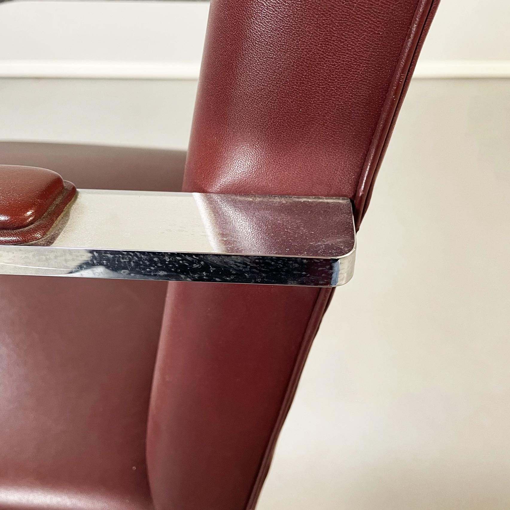 Sedia America Midcentury Brno 255 in pelle marrone di Mies Van Der Rohe Knoll, anni '70 8