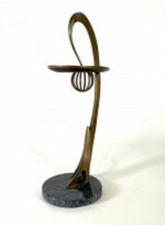 America Modern Bronze and Marble Sculpture