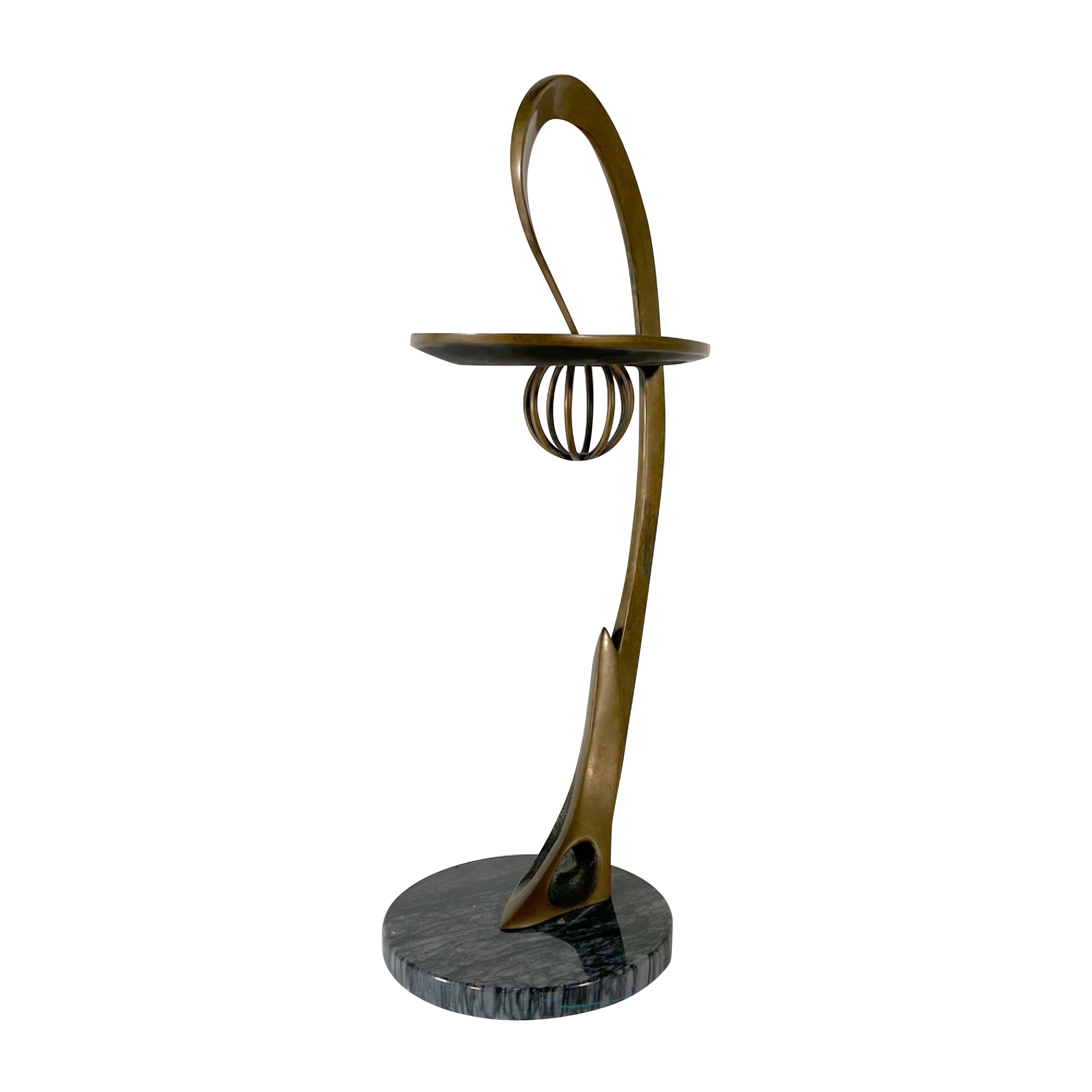 America Modern Bronze and Marble Sculpture