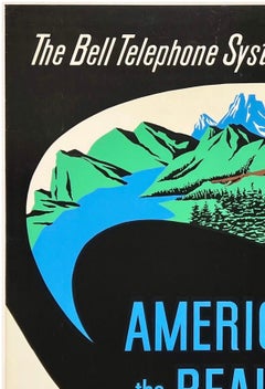 AMERICA THE BEAUTIFUL TOMORROWLAND DISNEYLAND Original Vintage Attraction Poster