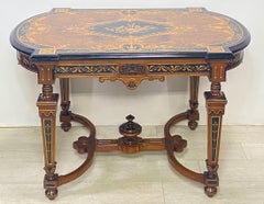 American Victorian Herter Bros. Style Center Table, Late 19th Century