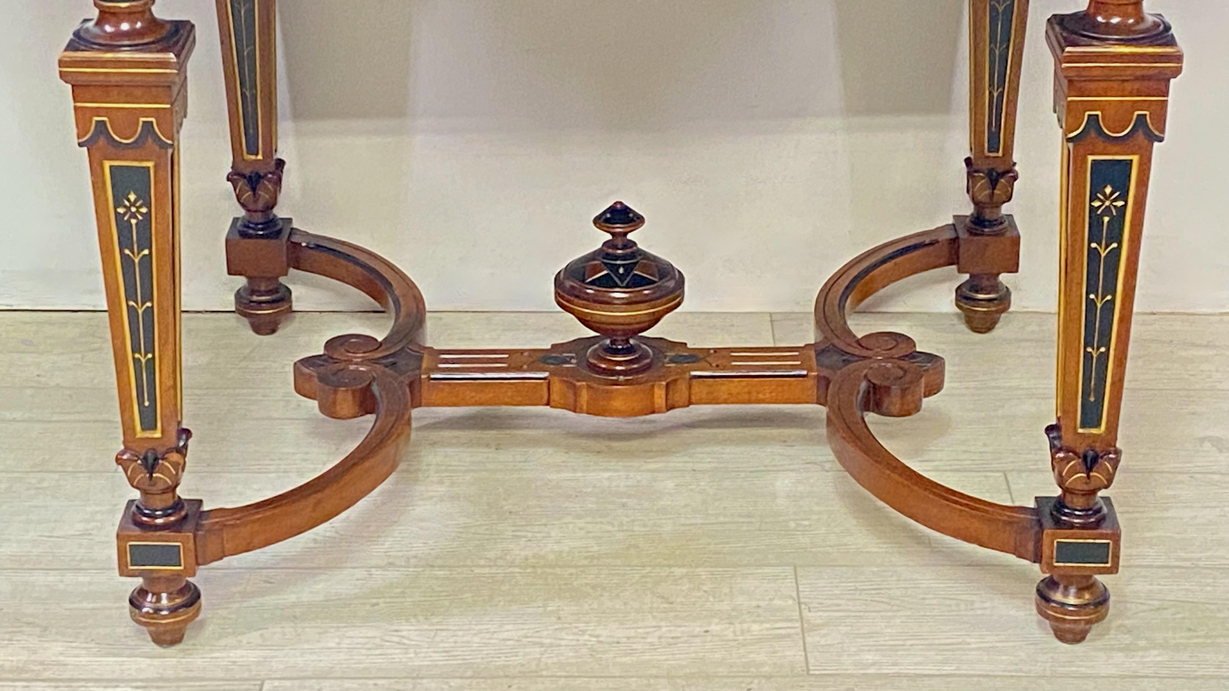 Herter Bros. américain victorien Table centrale de style, fin du 19e siècle Bon état - En vente à San Francisco, CA