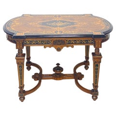 America Victorian Herter Bros. 'Style' Center Table, Late 19th Century