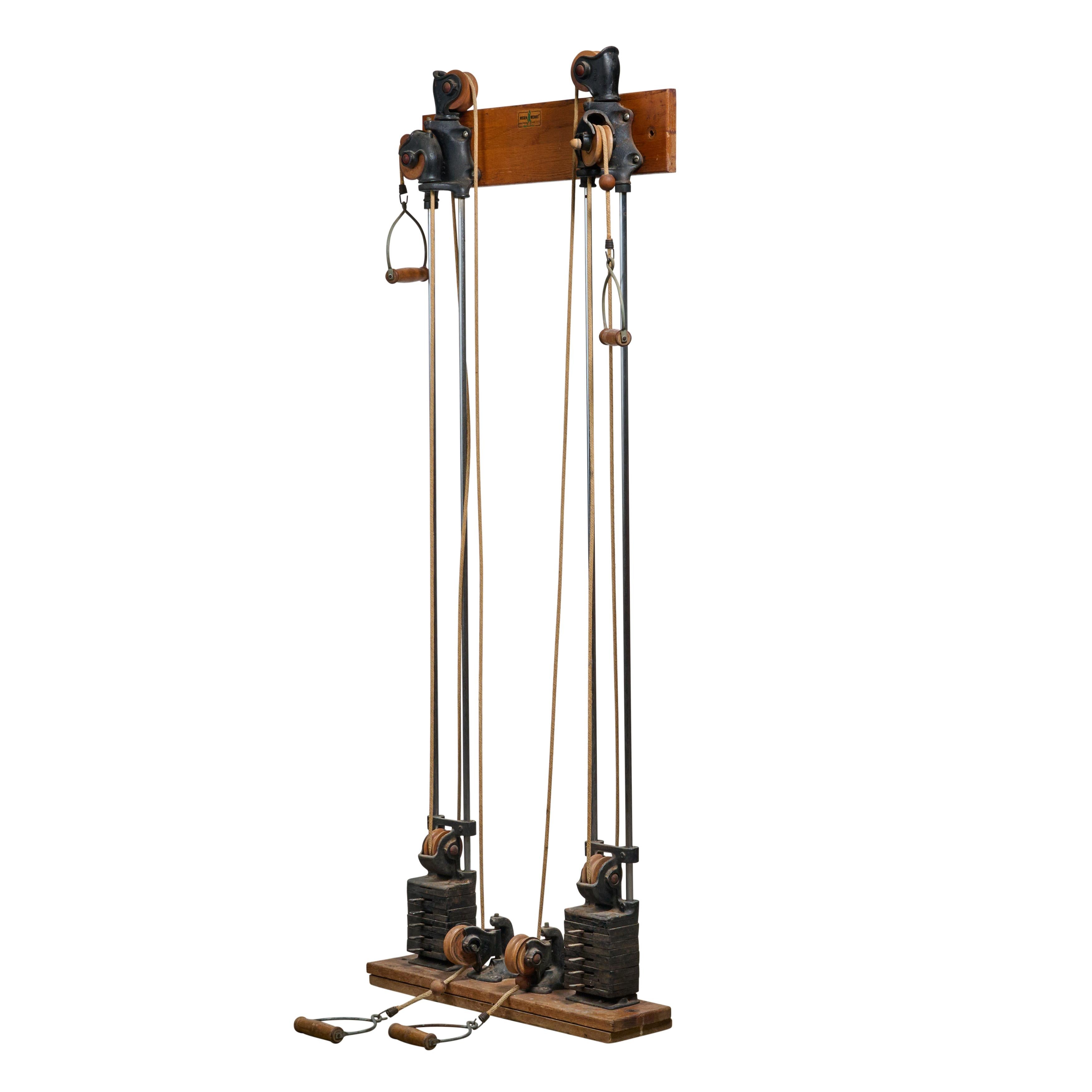 American America Wall Mounted Weight Machine  For Sale