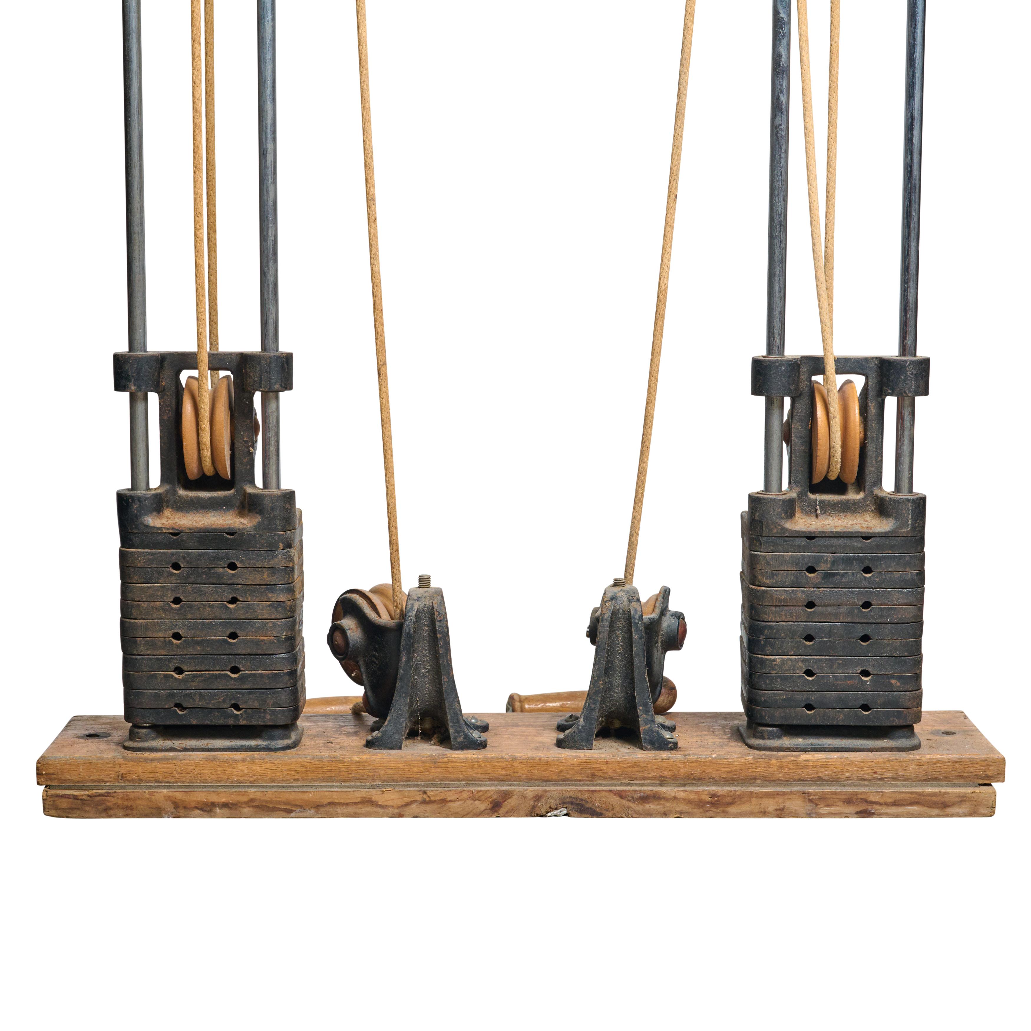 Mid-20th Century America Wall Mounted Weight Machine  For Sale
