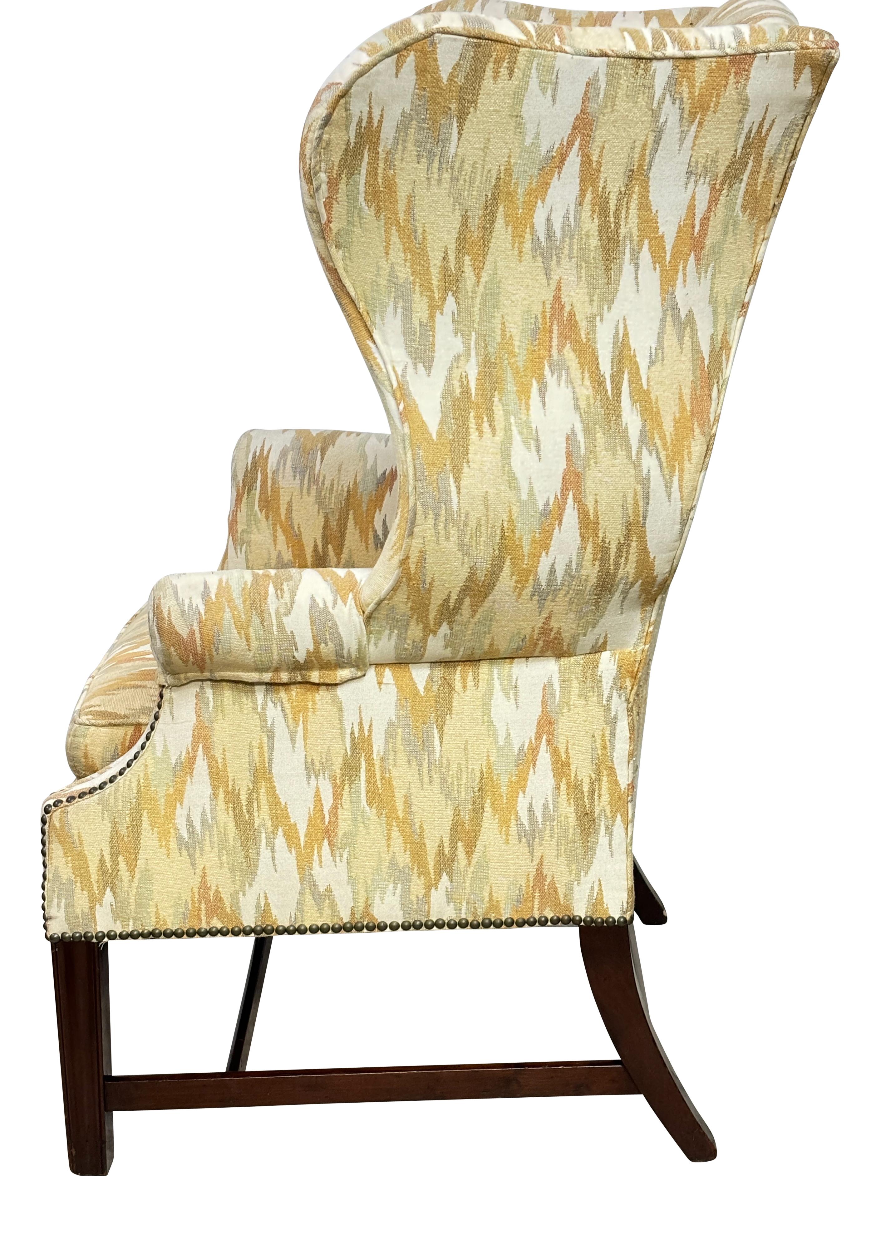 America Wingback Chair, Early 19th Century In Good Condition For Sale In San Francisco, CA