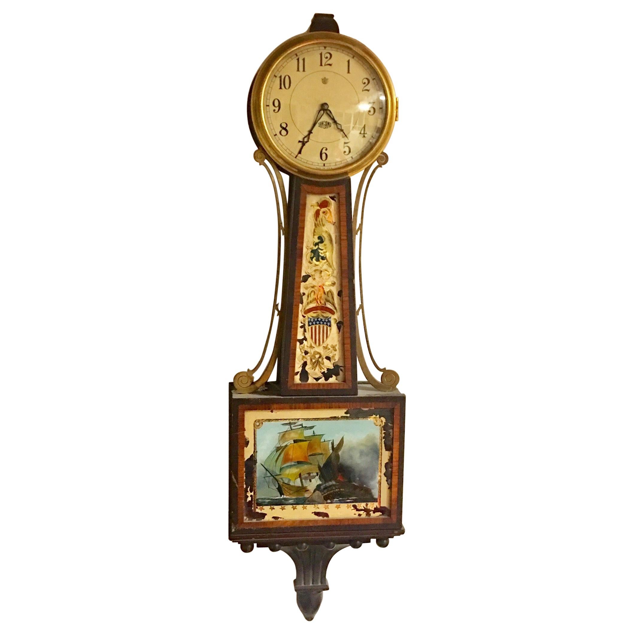 American 110Volts Electric Banjo Clock For Sale