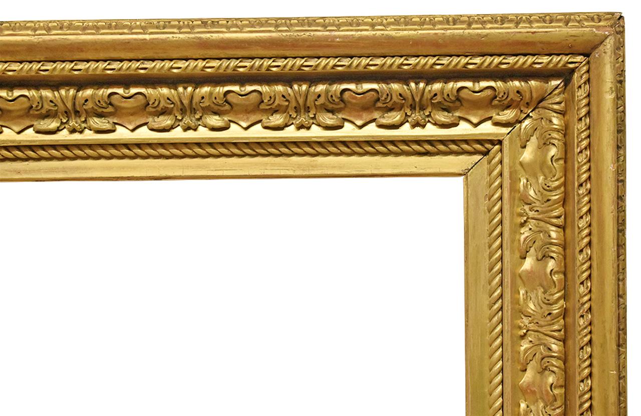 30x48 American 1915 Salvatore Rosa Carved Gilded Frame 

Rabbet Dimensions: 30
