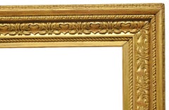 American 1915 Salvatore Rosa Carved Gilded 30x48 Picture Frame
