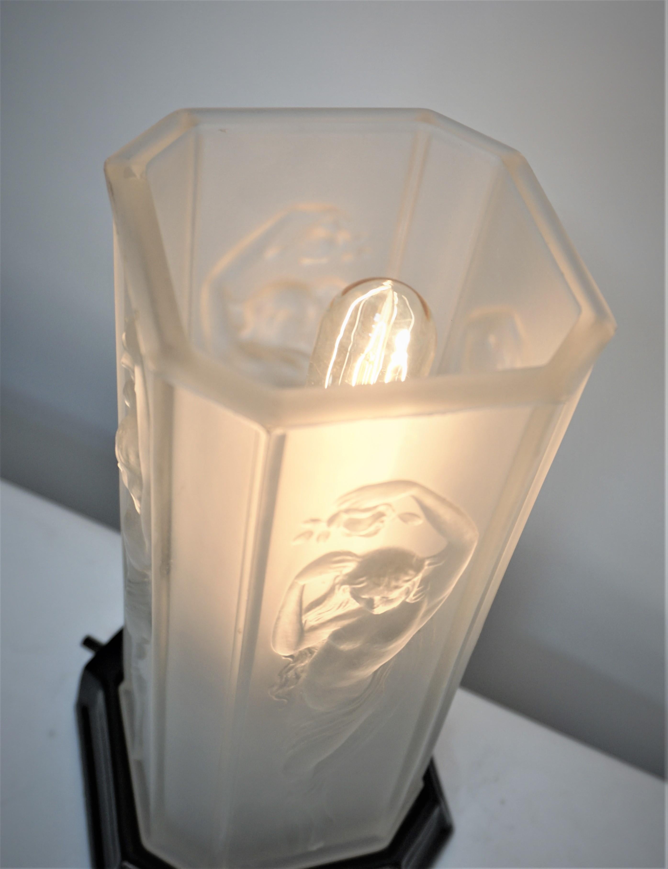 oil naked lady lamp
