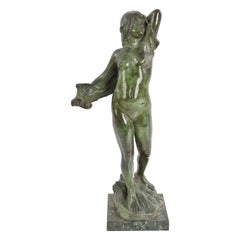 American 1920s Nude Woman Sculpture