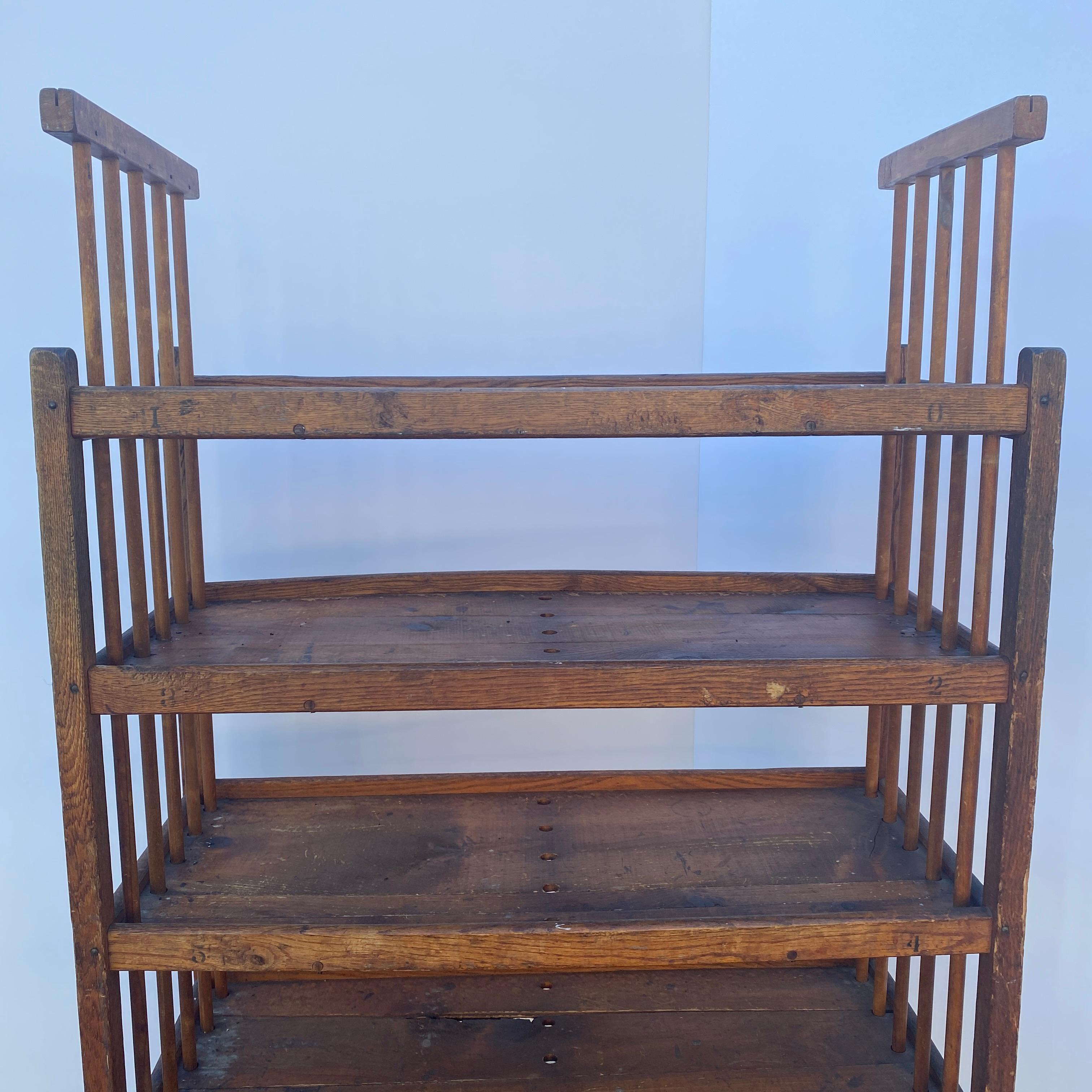 Mid-20th Century American 1930s Wooden Bread Rack Or Cart