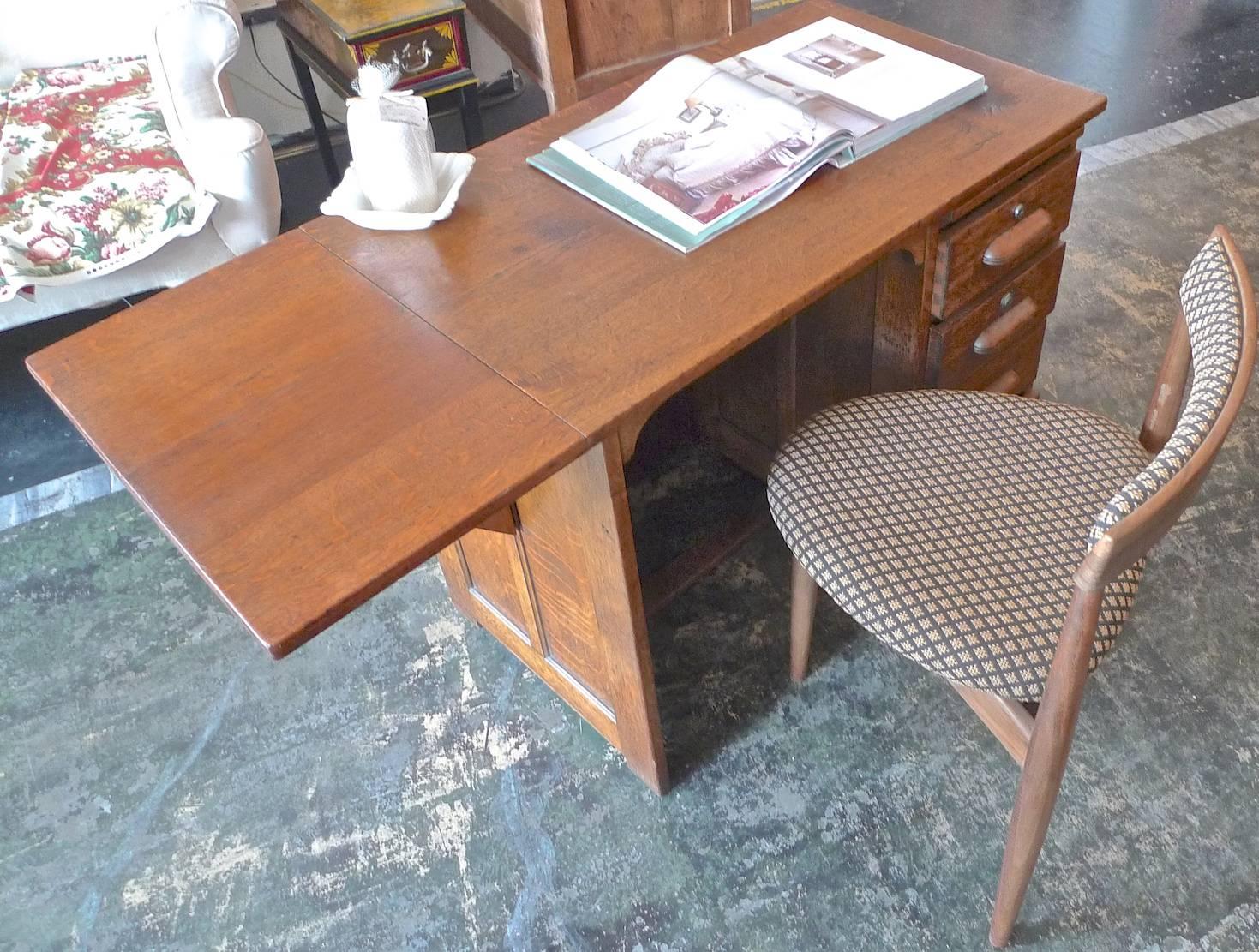 Danish 1960s Walnut Three-Legged Side Chair Upholstered with New Fabric 17