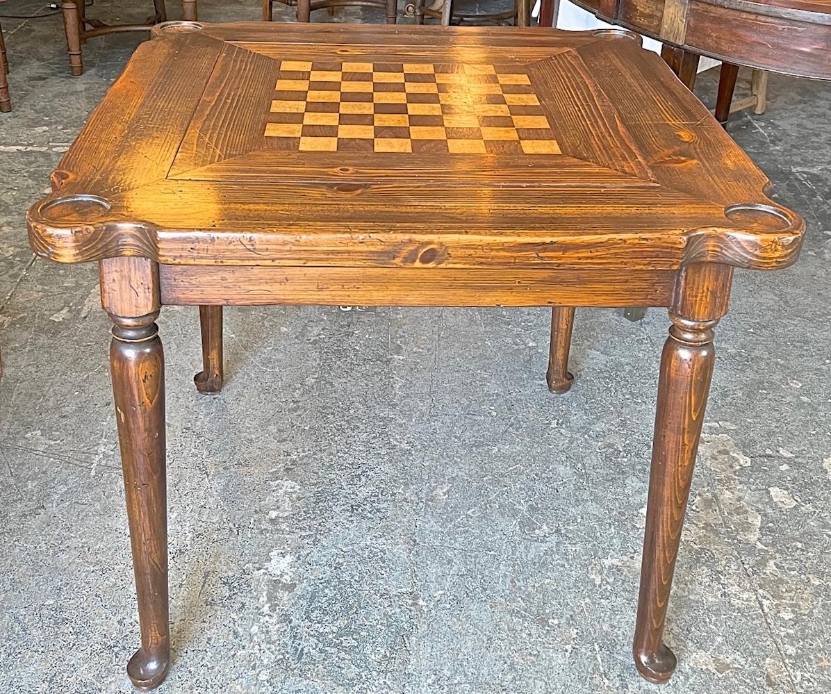 American 1950s games table with 4 matching armchairs with leather backs
Table available $!,897
4 Armchairs available $1,597.