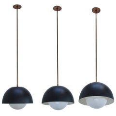 American 1960s Bowl Pendants