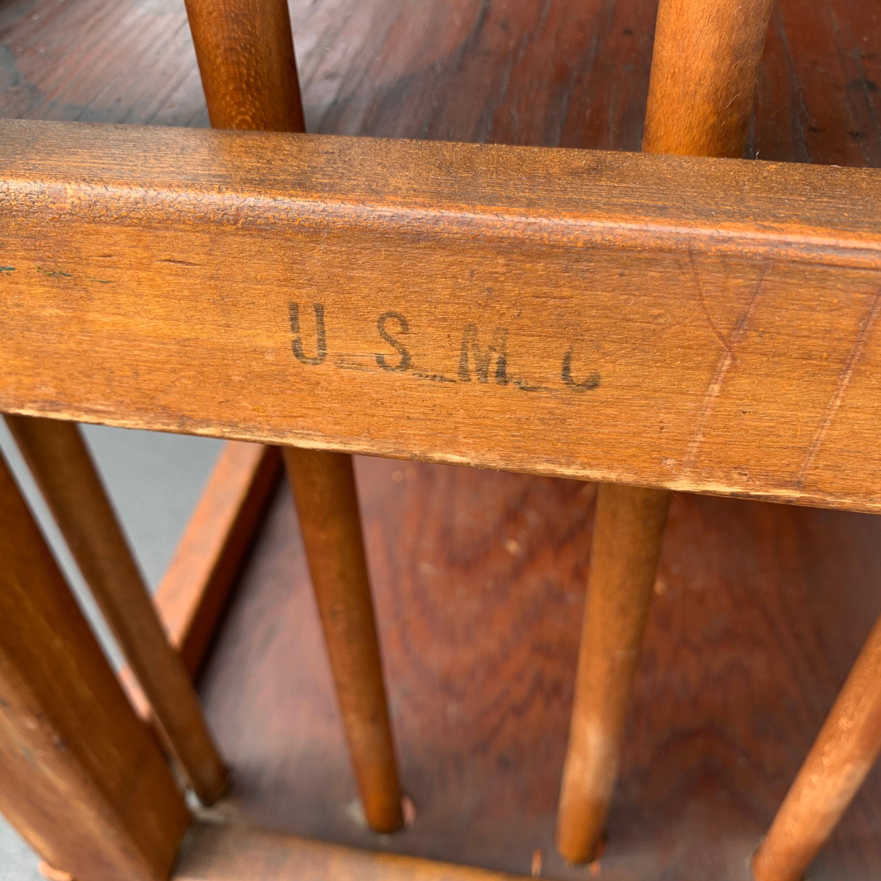 American 1960s Wooden Shelf, Cart or Bread Rack on Industrial Iron Wheels 10