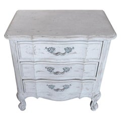 American 1970s Hand Painted Pine Chest of Drawers with Three Drawers