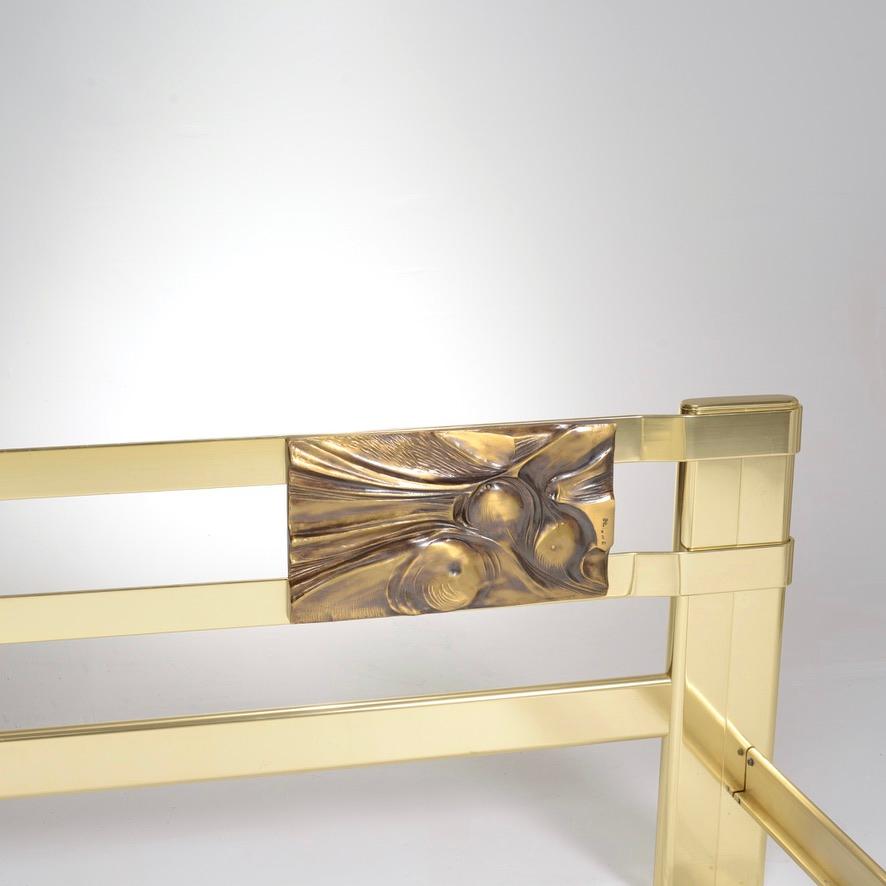 queen size brass bed frame
