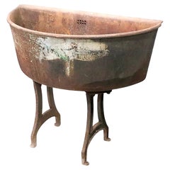 Used American 19th c. Cast Iron Sink on Original Legs