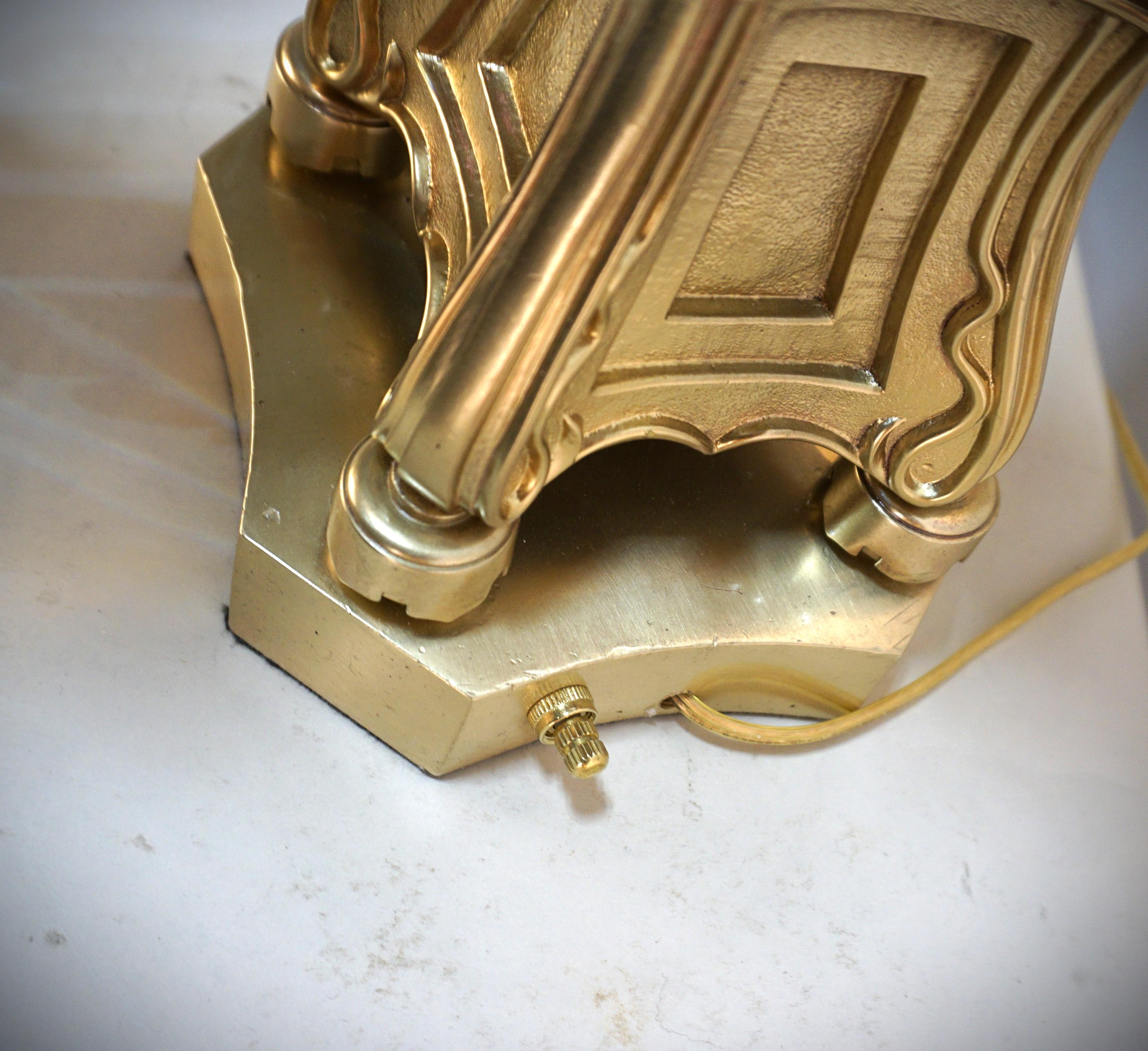 American 19th C. Clark Coit & Cargill Double Arm Electrified Argant Oil Lamp 3
