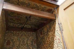 American 19th Century Painted Folk Art Marriage Chest and Hanging Cupboard