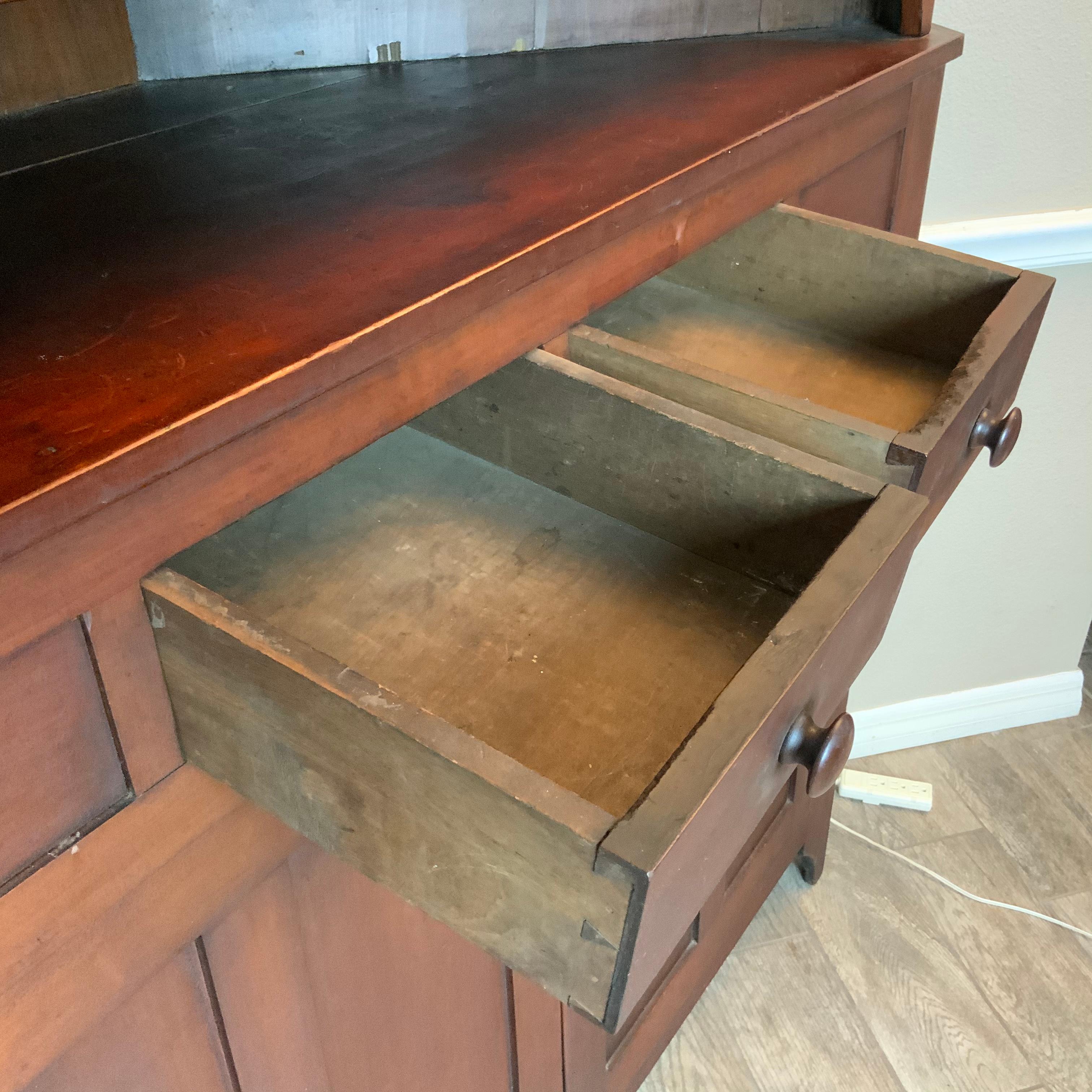 antique cherry corner cabinet