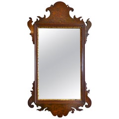 American 19th Century Federal Chippendale Mirror with Original Glass
